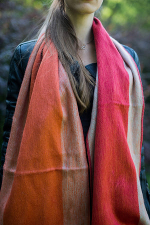 
                  
                    Alpaca Shawl Scarf - Burnt orange - Art Andina - Alpaca Shawl, Alpaca scarf orange tones -Christmas gift alpaca wrap -oversized scarf - Hygge scarf - ombré alpaca shawl, pashmina alpaca
                  
                